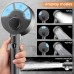 Shower Head and Hose with 18 Stage Filtration, 4 Spray Modes High Pressure Shower Heads, 5" Large Panel Bathroom Hard Water Shower Filter for 99% Residual Chlorine Remove